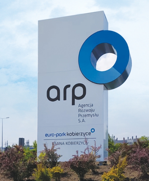 pylon reklamowy dla firmy