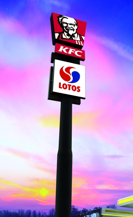 słup reklamowy