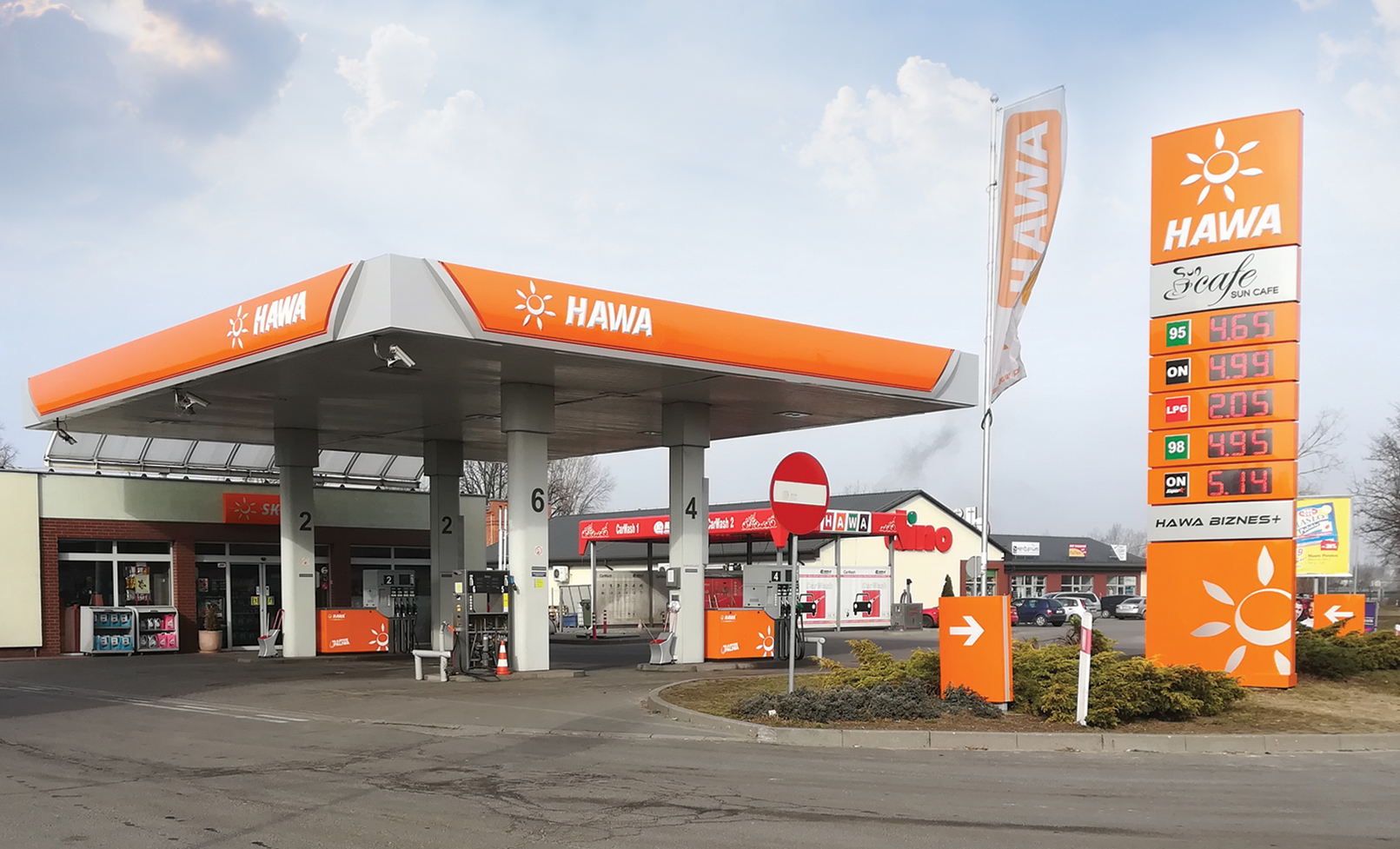 oznakowanie stacji paliw