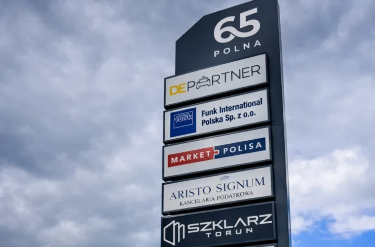 Pylon parku biznesowego Polna 65 - Graffico