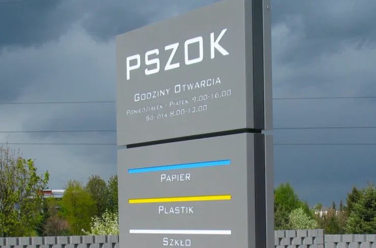 Pylon PSZOK - Graffico