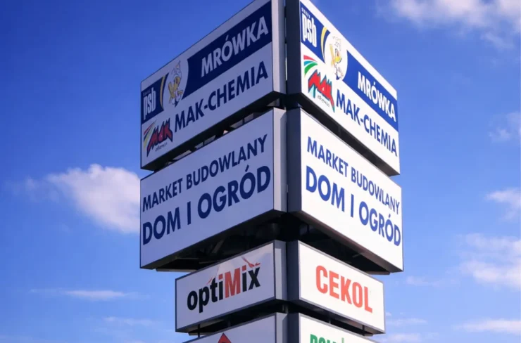 Pylon reklamowy psb MRÓWKA