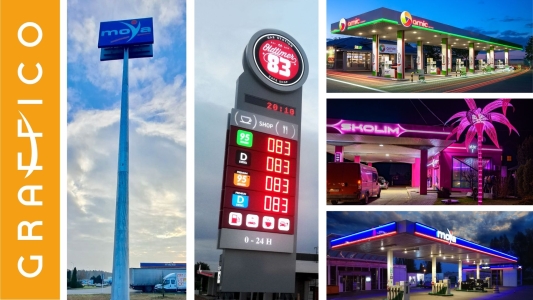 rebranding stacji paliw Graffico
