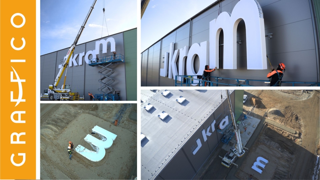 logo na elewacji  producent Graffico