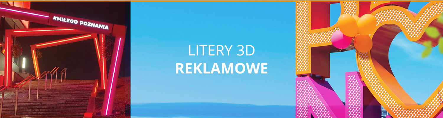 litery 3D reklamowe