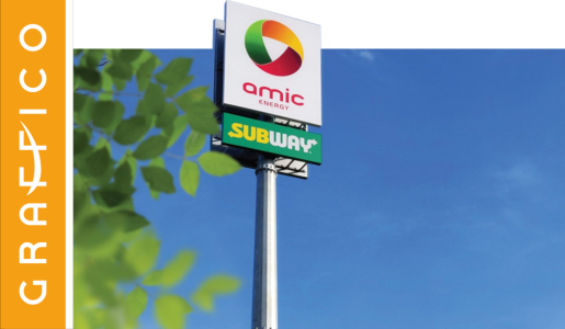 pylon reklamowy stacja paliw