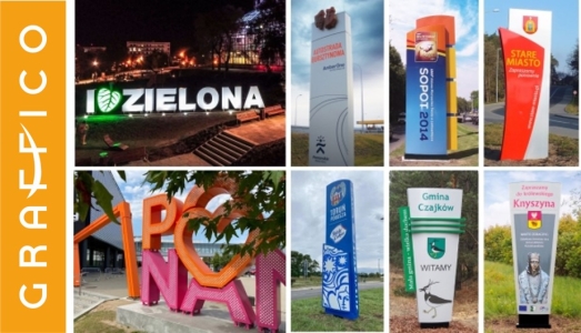 napisy reklamowe dla miast