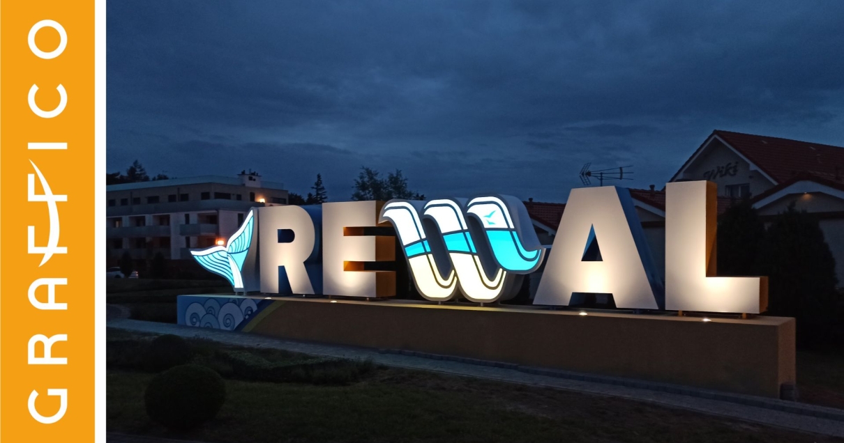 napisy dla miast producent