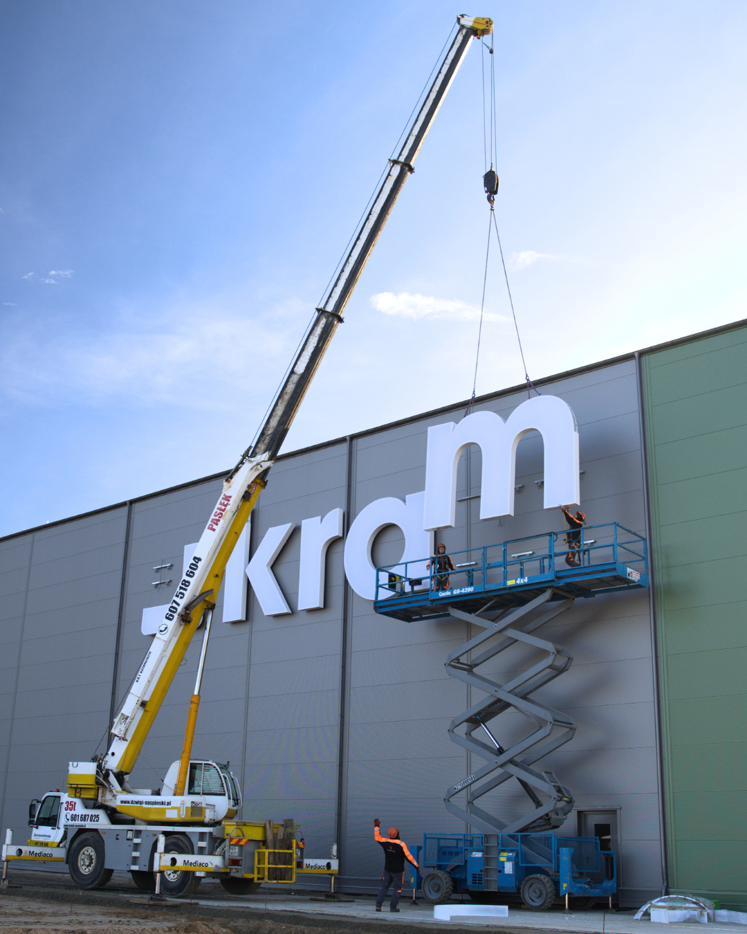 litery świetlne graffico