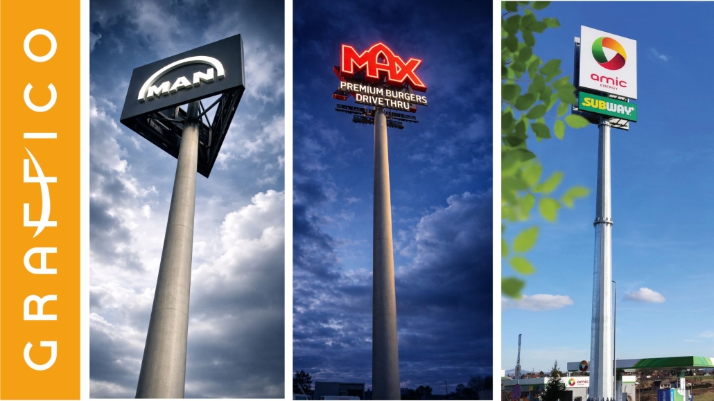 pylon reklamowy producent