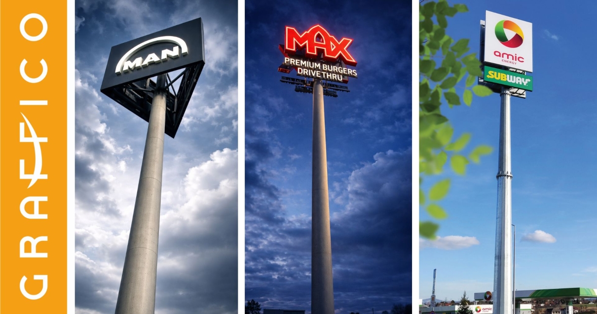 pylon reklamowy producent