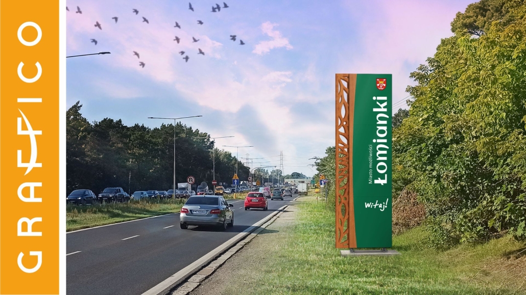 pylon reklamowy producent Graffico