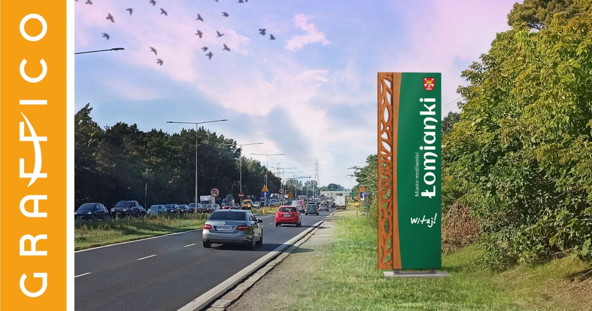 pylon reklamowy producent Graffico