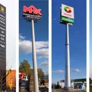 pylony dla restauracji drive thru producent Graffico