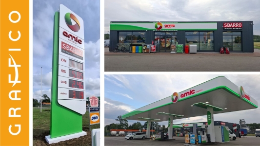 oznakowanie stacji paliw